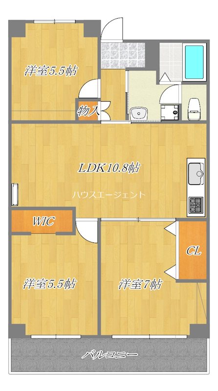マイサンライズ 203号室 間取り