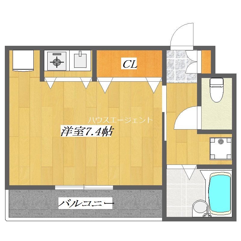 ピュアハウスＳⅠ 206号室 間取り