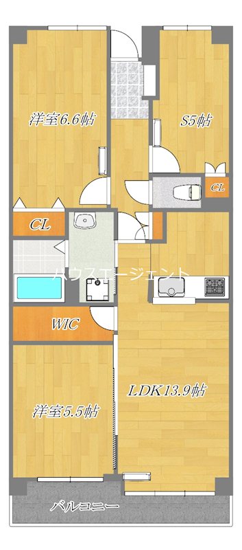 コンフォリア北葛西 605号室 間取り