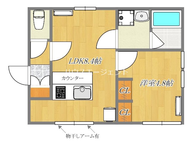 シェ・ソワ本八幡 Aｔ号室 間取り