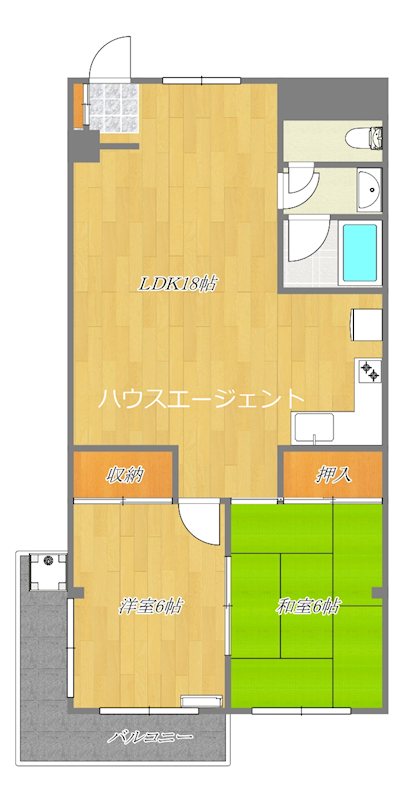 プライムホームズ 302号室 間取り