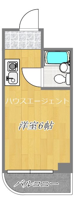 第2山藤ビル 511号室 間取り