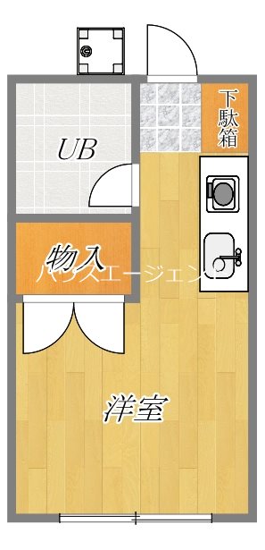 リバーハイツⅠ 103号室 間取り