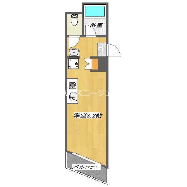 アヴァンセ西葛西 801号室 間取り