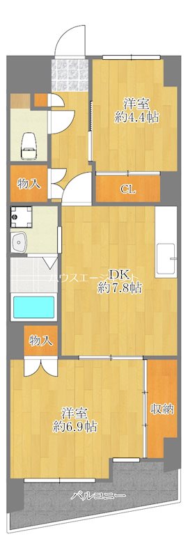 関寅ビル第１ 206号室 間取り