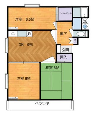 メゾンクレール（北葛西） 309号室 間取り
