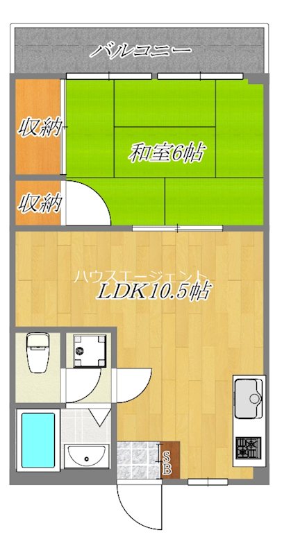 リカーハイツ 301号室 間取り