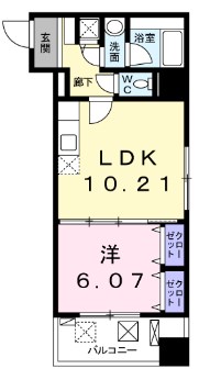 コンフォルト南葛西 202号室 間取り