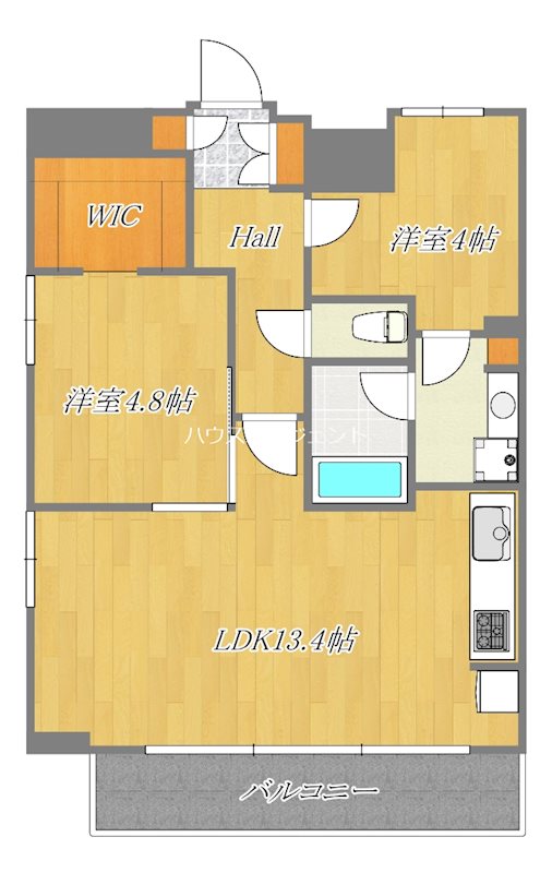 デュオフラッツ葛西 1201号室 間取り
