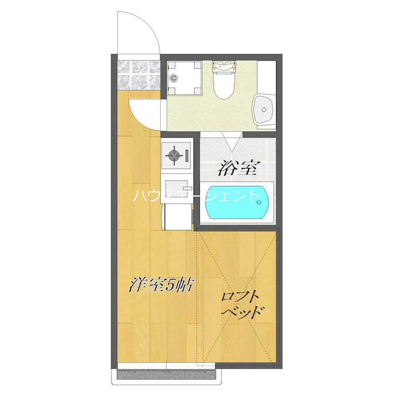 フローラ２ 217号室 間取り