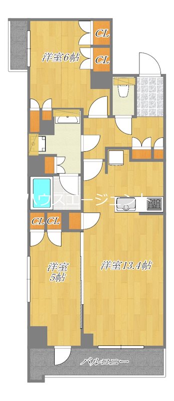 プレディアコート西葛西 201号室 間取り