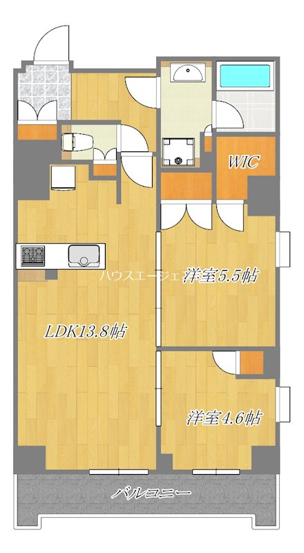 プレディアコート西葛西 205号室 間取り
