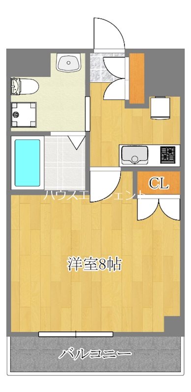 ＷＥＳＴ　ＶＩＮＥ　Ⅰ  609号室 間取り