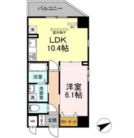 サンジョイア 306号室 間取り