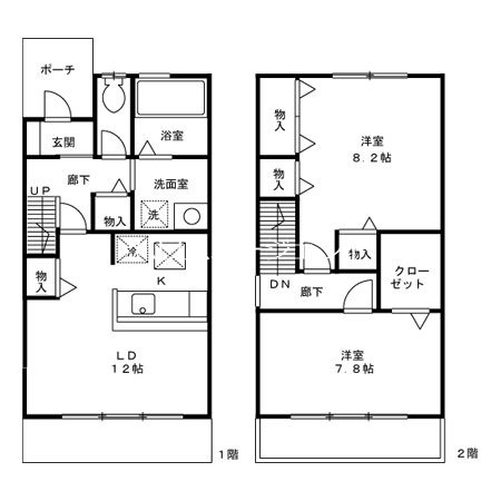 デルフィ　参番館 102号室 間取り