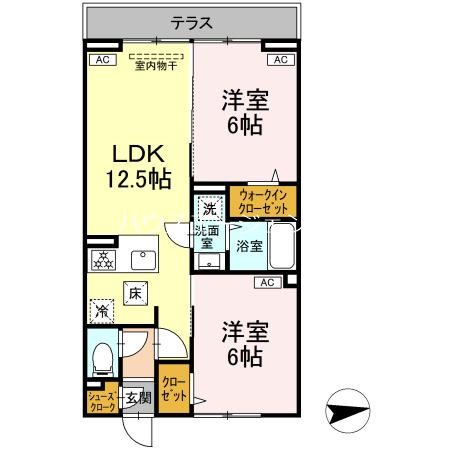 セレスティア東葛西Ⅳ 103号室 間取り