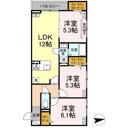 セレスティア東葛西Ⅳ 205号室 間取り