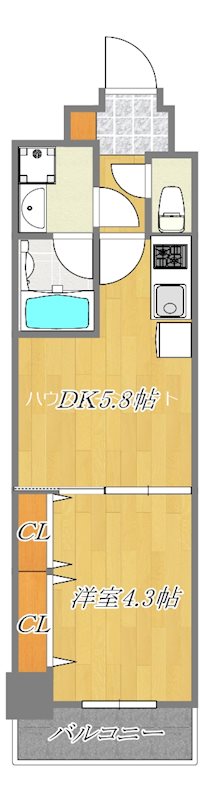 リアナアートパーク西葛西 311号室 間取り