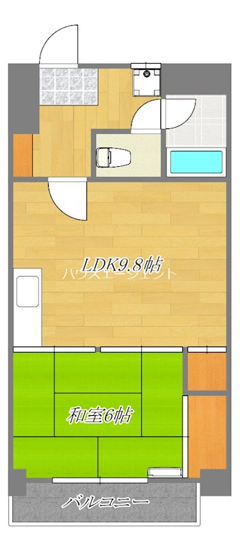 宇田川ビル 602号室 間取り