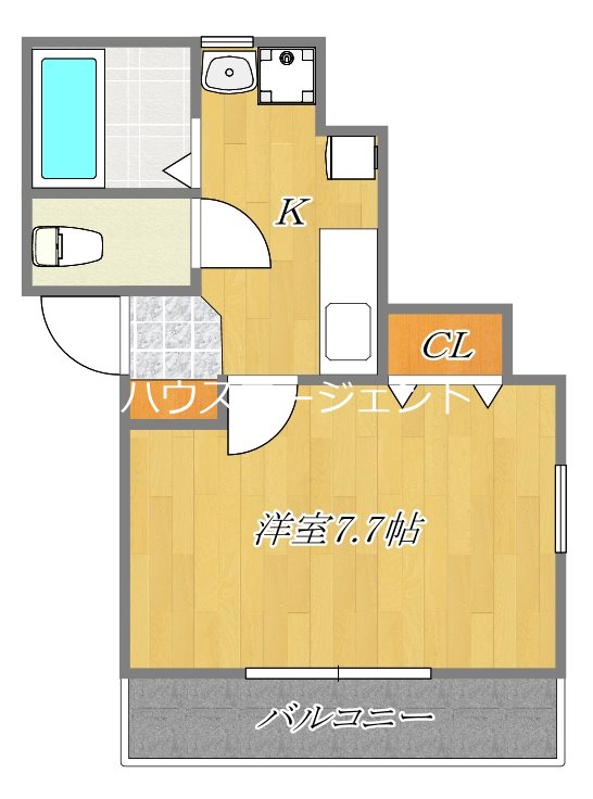 ツリーハウス 101号室 間取り
