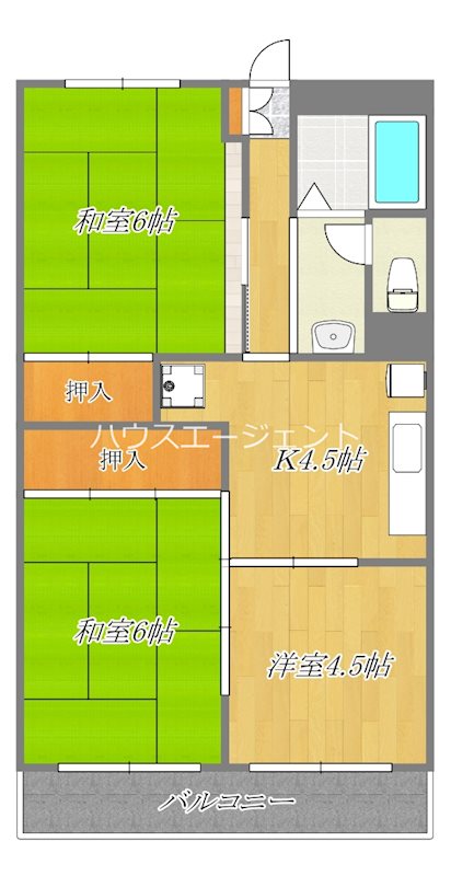 トリヴァンベール 303号室 間取り