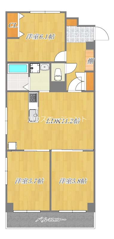 ファミール西葛西 310号室 間取り