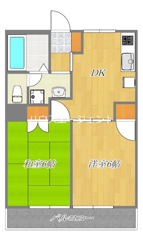 サンバレー2 307号室 間取り
