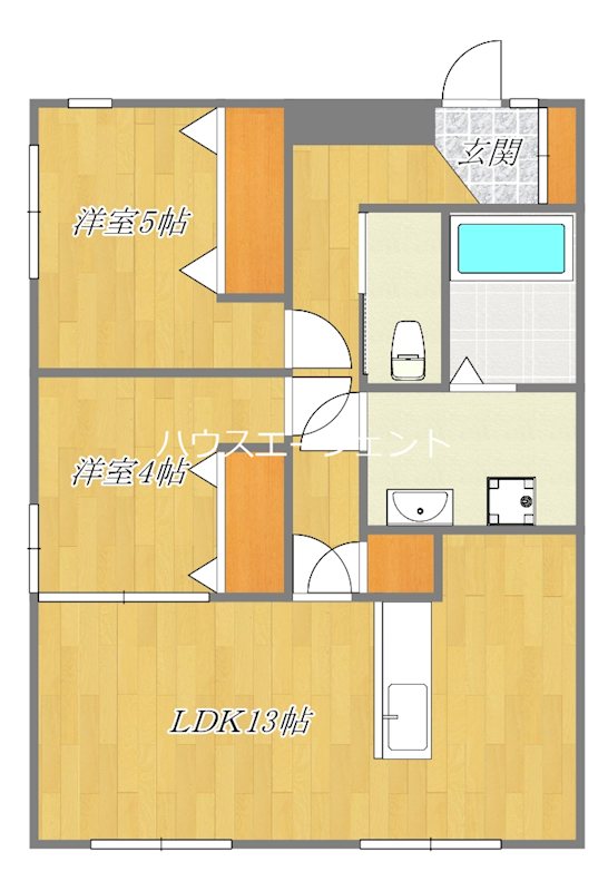 サニーコーポラス１号棟 301号室 間取り
