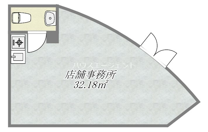 スワロー第2ビル 1-Ａ　ｔ号室 間取り
