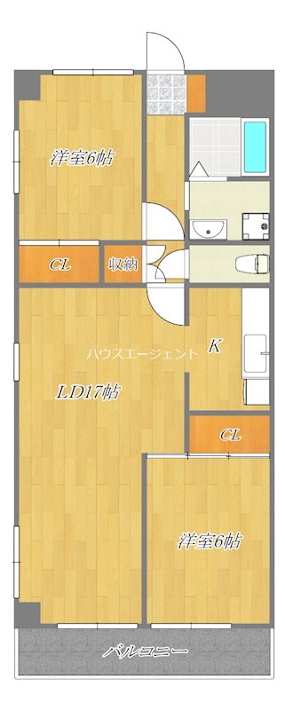 グリーンパーク北葛西 714号室 間取り