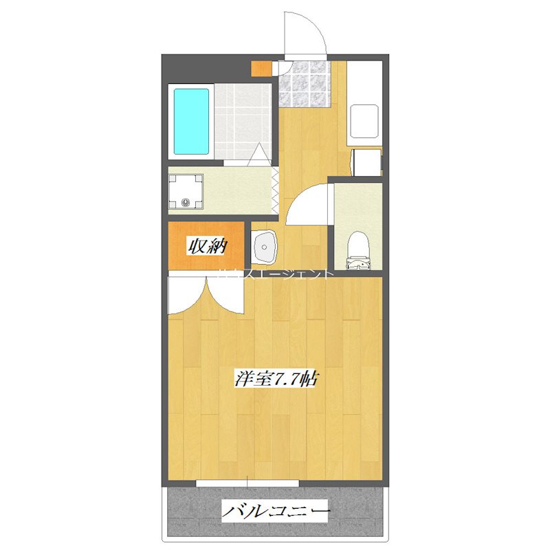ライジングサン PartⅡ 308号室 間取り