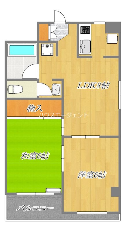 中島ビル 302号室 間取り