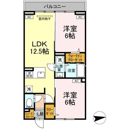 セレスティア東葛西Ⅳ 203号室 間取り