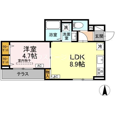 セレスティア東葛西Ⅴ 102号室 間取り