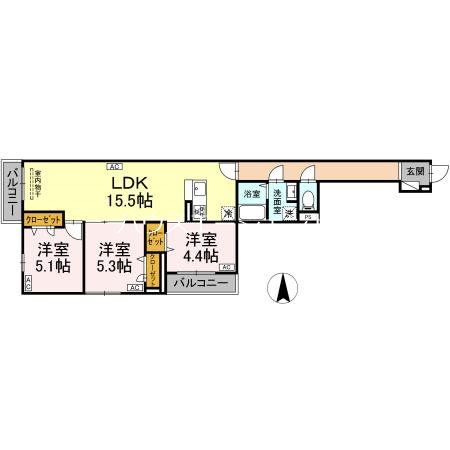 セレスティア東葛西Ⅴ 間取り図