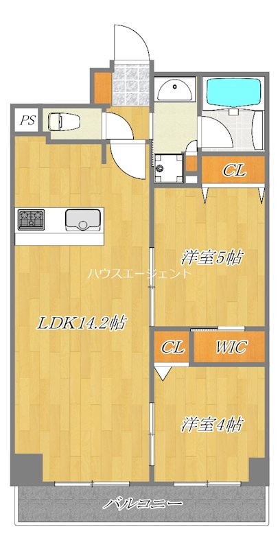 リアナアートパーク西葛西 404号室 間取り