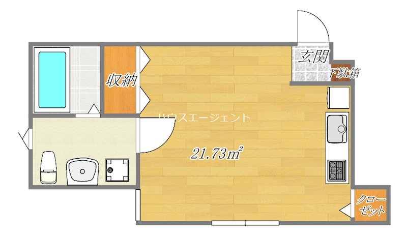MOVE 102号室 間取り