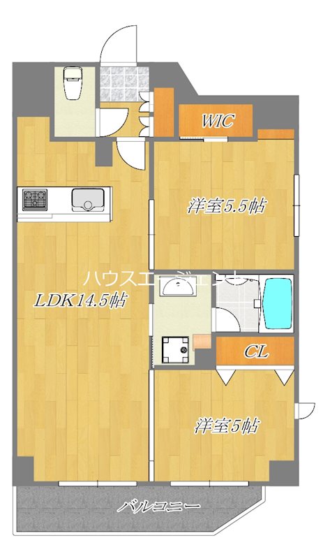 リアナアートパーク西葛西 501号室 間取り