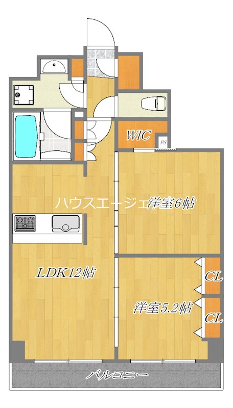 リアナアートパーク西葛西 101号室 間取り