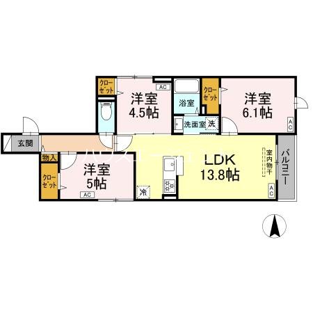 セレスティア東葛西Ⅴ 203号室 間取り