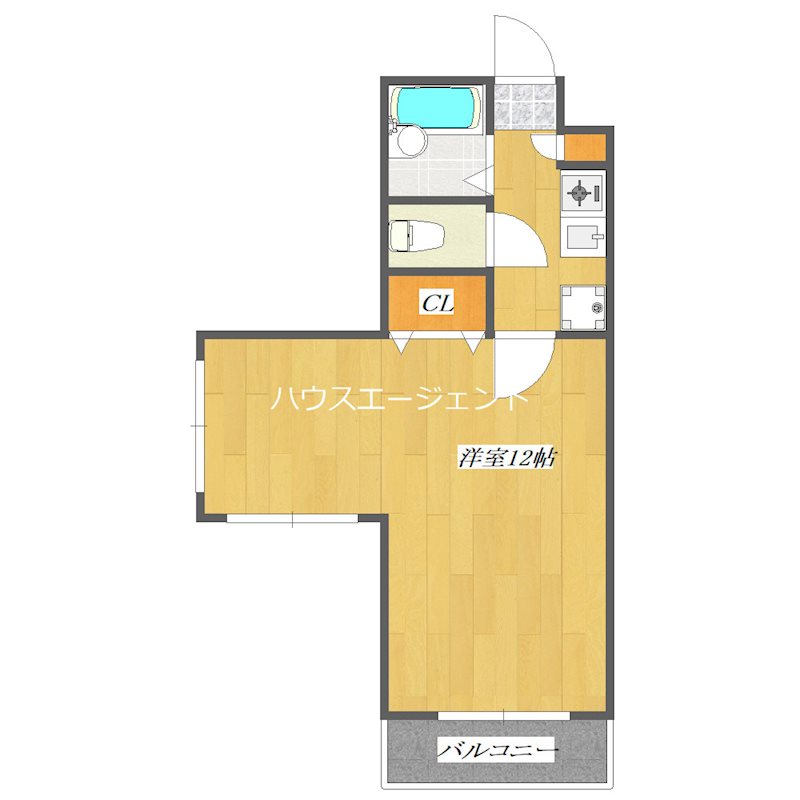 ラクダ 401号室 間取り