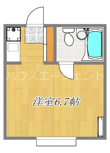 PARK　SIDE HOUSE 208号室 間取り
