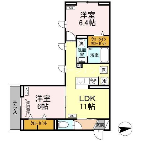 セレスティア東葛西Ⅳ 101号室 間取り