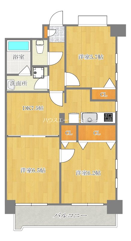 アビタシオン南葛西Ⅱ 306号室 間取り