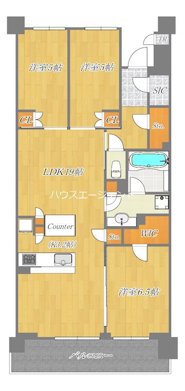 ザ・ガーデンズ西葛西 204号室 間取り