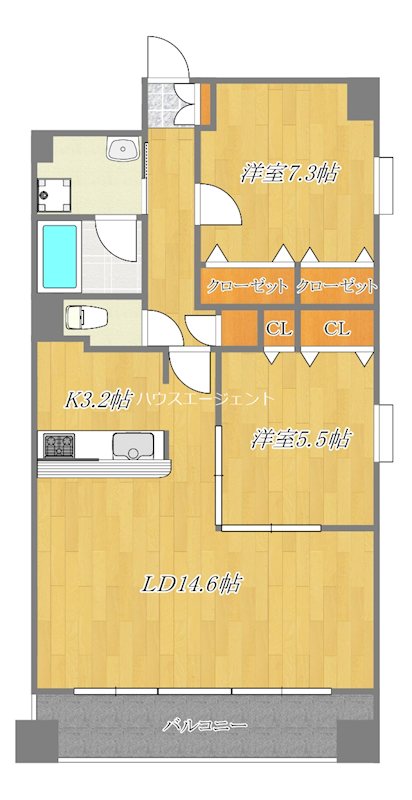 ロングエイトⅢ 501号室 間取り