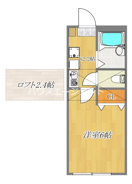 ラプリュス葛西 203号室 間取り