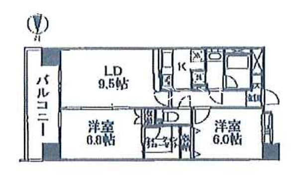 第6サヨネビル 間取り図