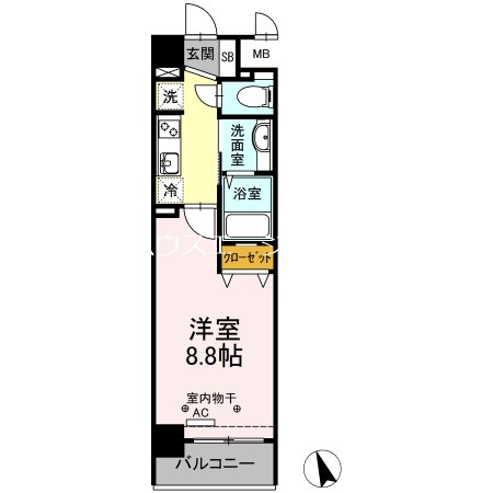 PLUM　VILLAGE 303号室 間取り