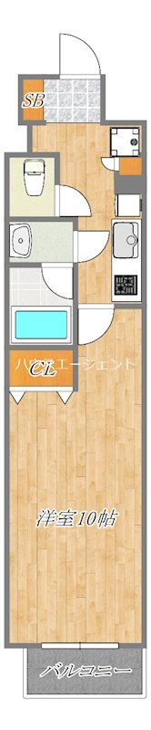 Ｔ’s Garden葛西 405号室 間取り